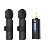 Недорогие Микрофоны-беспроводной петличный микрофон для 3,5 мм смартфона plug and play мини-микрофон для потоковой передачи в реальном времени запись игр автоматическое шумоподавление