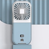 economico Ventilatori-Ventola portatile mini 5 in 1 – Ventola ricaricabile USB pieghevole con batteria da 3000mAh 4 velocità per uso a collo a mano o da scrivania