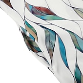 ieftine rochie florală-Rochie Midi pentru Femei Rochie Casual Rochie Shift Imprimeu cu Frunze V Guler Clasic Casual Zilnic Vacanță Mânecă Jumătate Vară Primăvară