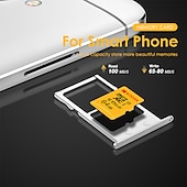 cheap Computer Peripherals-Kodak Micro SD Card U3 V30 256GB 128GB SDXC Flash Memory Card C10 U3 4K HD cartao de Memoria Micro SD TF Card With SD Adapter
