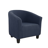 ieftine Capac de fotoliu și capac de scaun fără braț-husă scaun de club butoi burgundy husă scaun elastic husă scaun cadă, husă canapea fotoliu pentru câini animal de companie, protectie pentru mobilier canapea lavabilă moale durabilă