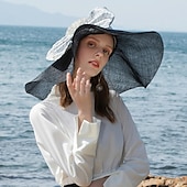 preiswerte Partyhut-hüte kopfschmuck sinamay melone / cloche hut sonnenhut sinamay hut strand damentag elegant britisch mit schleife spleißen kopfschmuck kopfbedeckung abschluss