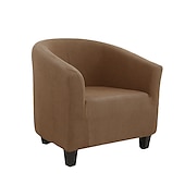 ieftine Capac de fotoliu și capac de scaun fără braț-husă scaun de club butoi burgundy husă scaun elastic husă scaun cadă, husă canapea fotoliu pentru câini animal de companie, protectie pentru mobilier canapea lavabilă moale durabilă