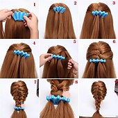 voordelige Accessoires voor haarstyling-1 stks spons haar vlechter multifunctionele haar vlechten tool franse twist vlecht haar vlechter palm vormige diy haar styling accessoires