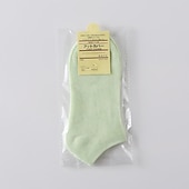 cheap Men&#039;s Socks-Unisex Colored Cotton Boat Socks Solid Color Short Socks