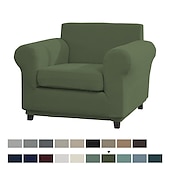 cheap Sofa Cover-Stretch Single Sofa Cover For Dogs Pet, Armchair Slipcover 1 Seater Couch Furniture Protector with Elastic Bottom Washable Couch Furniture Protector