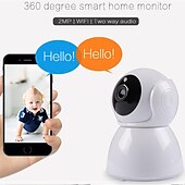abordables Caméras IP d&#039;intérieur-720p caméra de sécurité ip sans fil cctv wifi caméra de surveillance à domicile prise en charge du moniteur pour bébé p2p téléphone télécommande filtre ir-cut vision nocturne infrarouge détection de