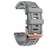 Недорогие Ремешки для часов Garmin-Ремешок для часов для Garmin Fenix 7S Pro 6S 5S Plus Epix Pro 42mm Approach S70 42mm Instinct 2S Descent Mk2S D2 Delta S 20mm силиконовый Замена Ремень Быстрая посадка 22 мм Спортивный ремешок Браслет