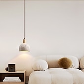 abordables Éclairages pour îlot-LED suspension design ciment 10 &quot;éclairage de l&#039;îlot de cuisine moderne ferme foyer entrée luminaires plafond suspendu globe sur table cordon réglable 1 pièces 110-240v