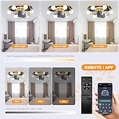preiswerte Deckenventilator-Leuchten-Deckenventilator mit Licht ca&amp;amp; Fernbedienung 52cm 3-Licht dimmbar 6 Windgeschwindigkeiten moderner Deckenventilator für Schlafzimmer, Wohnzimmer, kleines Zimmer 110-240V