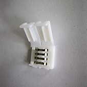 abordables Socles et connecteurs de lampe-10 pièces rgb 5050 led plaque nue bande lumineuse soudure sans pression connecteur bande lumineuse sans fil joint bout à bout 10mm