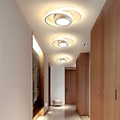 cheap Ceiling Lights-LED Ceiling Light 1-Light 32cm Geometric Shapes Flush Mount Lights Silica gel Aluminum Ceilling Light for Corridor Porch Bar Creative Loft Balcony Lamps Warm White/White 110-240V