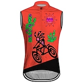 cheap Men's Jerseys-Men's Cycling Vest Cycling Jersey Graphic Funny Sleeveless Bike Vest / Gilet Jersey Top with 3 Rear Pockets Mountain Bike MTB Road Bike Cycling Quick Dry Back Pocket Moisture Wicking Breathable Sports