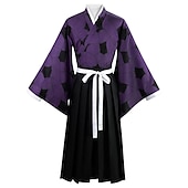 levne Anime kostýmy-kokushibou cosplay kostýmy s dočasným tetováním zabíječ démonů: kimetsu no yaiba japonské anime cosplay kostýmy kimono obleky pro muže, ženy