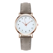 levne Quartz hodinky-dámské hodinky móda ležérní kožený pásek hodinky svítící jednoduché dámské malý ciferník quartzové hodiny šaty náramkové hodinky reloj mujer