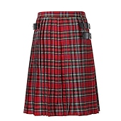 levne Spodní části-Retro Punk a gotika Středověké Sukně Skotské užitkové kilty Ren Faire Pánské Keltské Plesová maškaráda Běžné / Denní Dospělé Sukně