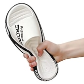 abordables Sandales décontractées-sandales à enfiler sportives pour hommes | pantoufles confortables et légères à enfiler pour une tenue décontractée, au bord de la piscine ou à la plage – conception respirante à bout ouvert avec imprimé lettre tendance