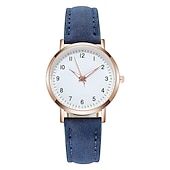 levne Quartz hodinky-dámské hodinky móda ležérní kožený pásek hodinky svítící jednoduché dámské malý ciferník quartzové hodiny šaty náramkové hodinky reloj mujer