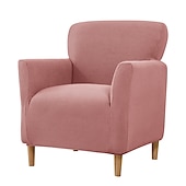 abordables Cubierta de sillón y silla sin brazo-Funda elástica para sillón color burdeos, funda protectora para sofá de 1 plaza con base elástica para niños y mascotas