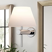 ieftine Aplici de Interior-lumina de vanitate oglindă cu led lampă frontală impermeabilă ip20 țesătură de fier led lumini de baie peste oglindă corpuri de iluminat de perete negru pentru baie dormitor dulap living