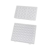 economico Portagioie e porta trucchi-1 pz portatile trasparente contenitore di monili orecchini collana orecchino piatto scatola di immagazzinaggio di colore piccolo e squisito orecchini scatola anti ossidazione