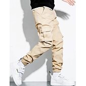 economico Pantaloni cargo-Per uomo Pantaloni cargo Tasca con patta Liscio Comfort Traspirante Esterno Giornaliero Per uscire Di tendenza Informale Nero Verde militare