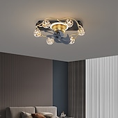preiswerte Deckenventilator-Leuchten-Deckenventilator mit Licht ca&amp;amp; Fernbedienung 52cm 3-Licht dimmbar 6 Windgeschwindigkeiten moderner Deckenventilator für Schlafzimmer, Wohnzimmer, kleines Zimmer 110-240V
