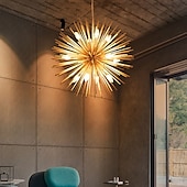 cheap Sputnik Design-LED Chandeliers Firework 9/12-Lights 50cm Modern Electroplated Globe Chandeliers LED Nordic Style Pendant Lights Living Room Dining Room G9 Bulb Base