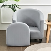 cheap Armchair Cover &amp; Armless Chair Cover-Club Chair Cover Barrel Chair Slipcover Stretch Tub Chair Slipcover, Arm Chair Sofa Cover For Dogs Pet,Washable Couch Furniture Protector Soft Durable