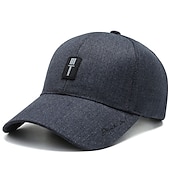 billiga Baseballkeps herr-Herr Basebollkeps Trucker Hat Svart Djupblå Polyester Resor Strandstil Utomhus Semester Slät Justerbara Solskyddskräm Andningsfunktion Mode