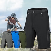 billiga Shorts, tights och byxor för män-Herr Lappverk MTB-shorts Cykel Säckiga Shorts MTB-shorts Bergscykling Vägcykling sporter 3D Tablett Snabb tork Reflexremsa Fuktabsorberande Svart Armégrön Kläder Cykelkläder