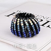 abordables Accessoires de coiffure-1 pc strass nid forme pince à cheveux élégant bun maker queue de cheval titulaire cheveux griffe coiffure accessoire