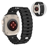 economico Cinturini per Apple Watch-Banda oceanica Compatibile con Cinturino dell&#039;Apple Watch 38mm 40mm 41mm 42mm 44mm 45mm 49mm Impermeabile Regolabili Donne Uomini Silicone Cinturino di ricambio per iwatch Series Ultra 8 7 6 5 4 3 2