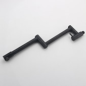 abordables Grifería de cocina-grifo de cocina de llenado de ollas solo agua fría acero inoxidable, fregadero plegable negro cepillado montaje en pared grifo de cocina de olla de llenado plegable