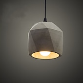 cheap Island Lights-LED Pendant Lights Cement Kitchen Island Lighting Modern Farmhouse Foyer Entryway Light Fixtures Ceiling Hanging Globe Over Table 110-240V