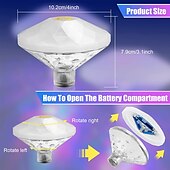 お買い得  水中ライト-プール用スイミングプールライト LED 色が変わるフローティングプールライト 8 つのモードで浮く照明 水中防水フローティング池ライト ディスコプール池の噴水ガーデンパーティー用
