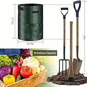 economico sacchi per piante-4 sacchetti per la coltivazione di patate 10 galloni sacchetti per la coltivazione con patta e manici vaso per piante vaso per patate pomodoro e verdure verde