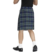 levne Spodní části-Retro Punk a gotika Středověké Sukně Skotské užitkové kilty Ren Faire Pánské Keltské Plesová maškaráda Běžné / Denní Dospělé Sukně