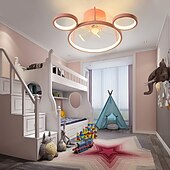 billiga Takfläktlampor-takfläkt med ljuscirkeldesignapp&amp;amp; fjärrkontroll 50cm dimbar 6 vindhastigheter modern takfläkt för sovrum, vardagsrum, litet rum 220-240v