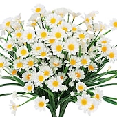 economico Piante e Fiori Artificiali-1pc fiori artificiali margherita piante di plastica decorazione della casa finestra fiori di plastica per esterni decorazione di nozze