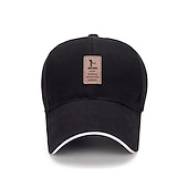 economico Cappelli da uomo-Per uomo Unisex Cappellino da baseball Cappello da camionista Nero Bianco Poliestere Viaggi Stile da spiaggia Esterno Da mare Liscio Regolabile Crema solare Traspirante Di tendenza