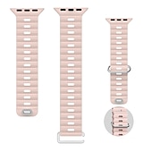 economico Cinturini per Apple Watch-Banda oceanica Compatibile con Cinturino dell&#039;Apple Watch 38mm 40mm 41mm 42mm 44mm 45mm 49mm Impermeabile Regolabili Donne Uomini Silicone Cinturino di ricambio per iwatch Series Ultra 8 7 6 5 4 3 2