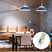 رخيصةأون أضواء LED ثنائي الدبوس-10 قطعة G4 ثنائية دبوس مصباح ليد لمبة 3 واط 24LED SMD 2835 ما يعادل لمبة هالوجين 30 واط أبيض دافئ 3000 كيلو ضوء النهار الأبيض 6000 كيلو 360 درجة زاوية الشعاع وميض مجاني DC12V AC220V AC110V