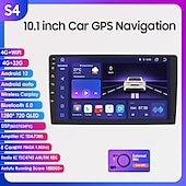 billiga Multimediaspelare för bilar-android 12 2 din för universell bilradio multimediaspelare gps-navigering bilstereo huvudenhet 10,1 tum högtalare wifi