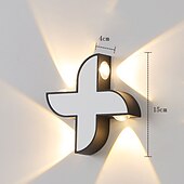 economico applique da esterno-Lampada Da Parete A Led Da Esterno Impermeabile 10 W Su E Giù Illuminazione Da Interno A Doppia Testa Curva Da Parete Camera Da Letto Moderna Luce Bianca Calda
