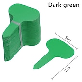 economico Giardinaggio-100pcs etichette da giardino classificazione delle piante smistamento segno tag biglietto plastica piastra di scrittura scheda plug-in carta colorata