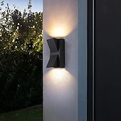 cheap Outdoor Wall Lights-Led Outdoors Wall Lamp 5W 10W Up/Down Lighting Indoor Double-Head Curved Waterproof IP65 Wall Lamp Modern Bedroom Lamp Warm White Light AC85-265V