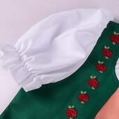 ieftine Dirndl-Oktoberfest Dirndl Trachtenkleader Oktoberfest / Bere bavareză bavareză Wiesn Stil tradițional Pajiști Pentru femei Pânză în stil tradițional Rochie Șorț