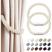 olcso Függönykiegészítők-mágneses függöny megkötős ablak, gyöngy gyöngyös függönytartók, csatos klip otthoni hálószobához irodai dekoratív függöny