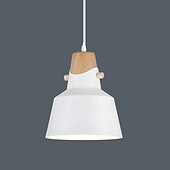 economico Luci Isola cucina-luci a sospensione a led in legno 22/35 cm illuminazione dell&#039;isola della cucina moderna casa colonica foyer ingresso lampade a soffitto appeso globo sopra il tavolo cavo regolabile 1 pz 110-240 v